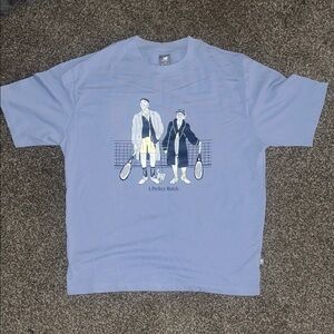 New Balance Light Blue Tennis Graphic Tee